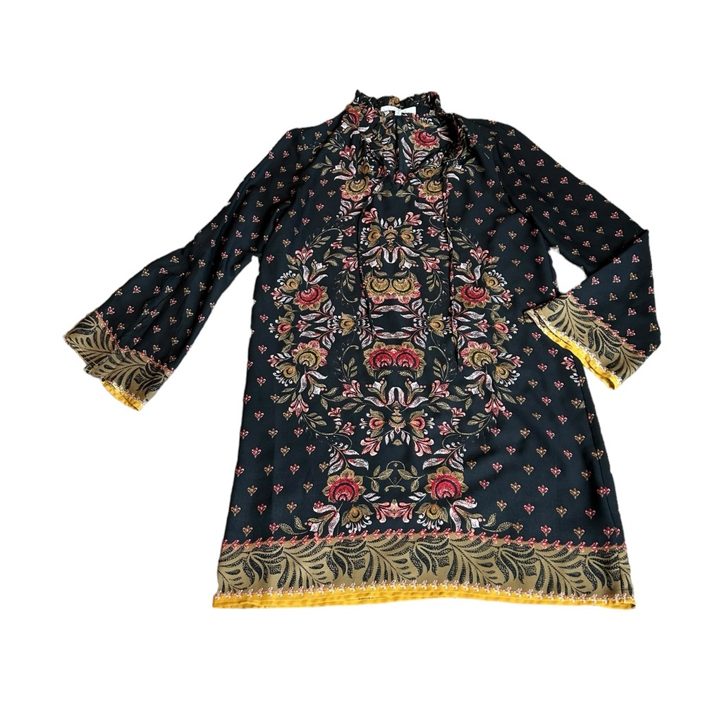 FEVER black boho floral dress